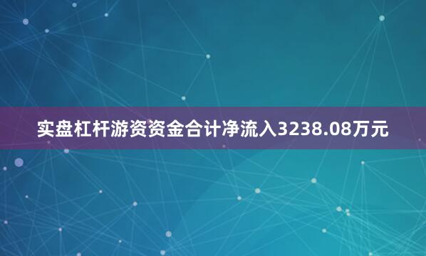 实盘杠杆游资资金合计净流入3238.08万元